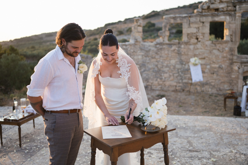 Elopement Couple Chania Crete Greece