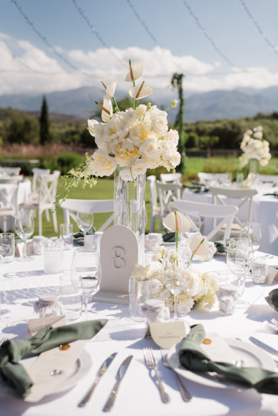 Wedding table decorations